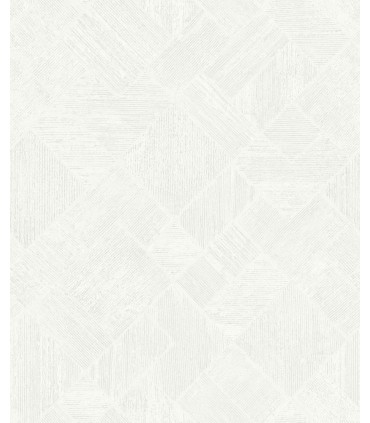 MA35508 - Marquetry White Tile Wallpaper-Opulent Accents