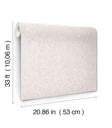 MA35529 - Sculpted Floral Aqua Relief Wallpaper-Opulent Accents