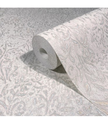 MA35529 - Sculpted Floral Aqua Relief Wallpaper-Opulent Accents