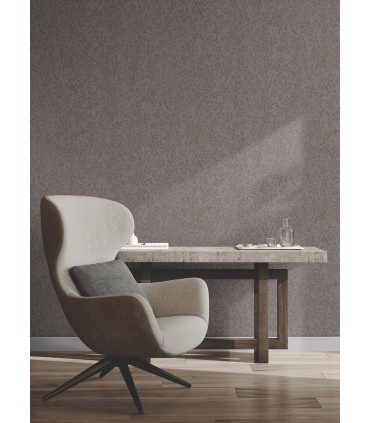 MA35534 - Sculpted Floral Copper Relief Wallpaper-Opulent Accents