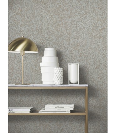 MA35532 - Sculpted Floral Gold Relief Wallpaper-Opulent Accents
