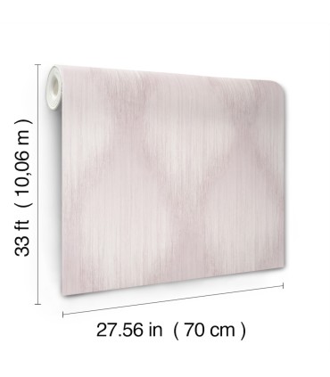 MA35802 - Starfall Mauve Metallic Ikat Wallpaper-Opulent Accents