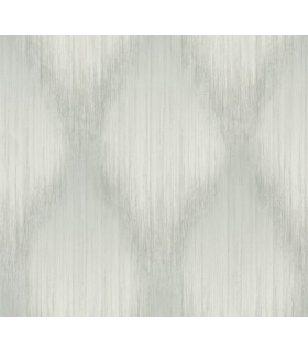 MA35803 - Starfall Sage Metallic Ikat Wallpaper-Opulent Accents