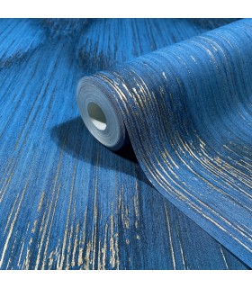 MA35808 - Starfall Sapphire Metallic Ikat Wallpaper-Opulent Accents