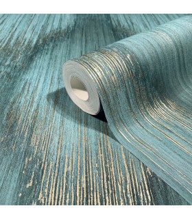 MA35806 - Starfall Teal Metallic Ikat Wallpaper-Opulent Accents