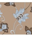 SW29251  - Blue & Brown Paisley Floral-Norwall Special