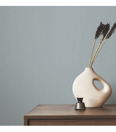 4207-5409 - Cary Light Blue Faux Grasscloth High Performance Wallpaper by Warner