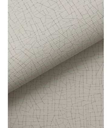 4207-5411 - Cary Taupe Faux Grasscloth High Performance Wallpaper by Warner