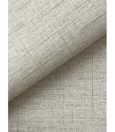 4195-5318 - Leon Light Grey Faux Fabric 54" Width Wallpaper-High Performance