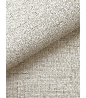 4195-5319 - Leon Beige Faux Fabric 54" Width Wallpaper-High Performance