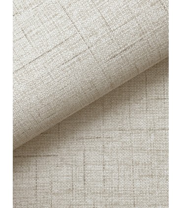 4195-5319 - Leon Beige Faux Fabric 54" Width Wallpaper-High Performance