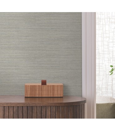 4207-5429 - Rhett Dark Green Striated High Performance Wallpaper by Warner