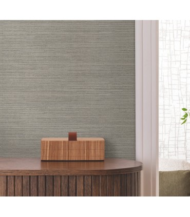 4195-5325 - Rhett Green Striated 54" Width Wallpaper-High Performance