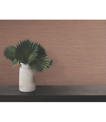 4195-5332 - Lorn Red Faux Grasscloth 54" Width Wallpaper-High Performance