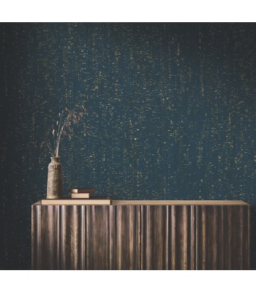 YGL7008 - Caldera Cork Navy / Gold Wallpaper-Natural Palette Resource