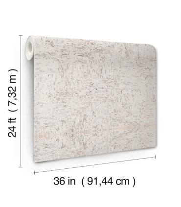 GRL89190 - Caldera Cork White Pearl Wallpaper-Natural Palette Resource