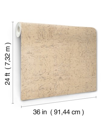 GRL88371 - Caldera Cork Whitewash Wallpaper-Natural Palette Resource