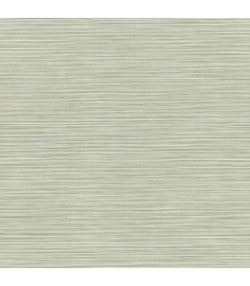 4195-5337 - Lorn Green Faux Grasscloth 54" Width Wallpaper-High Performance