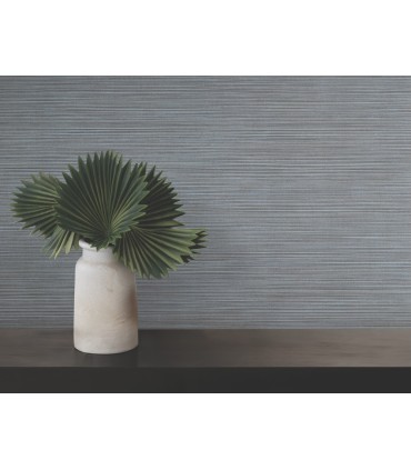 4195-5341 - Lorn Blue Faux Grasscloth 54" Width Wallpaper-High Performance