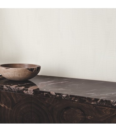 4207-5442 - Amir White Embossed High Performance Wallpaper by Warner