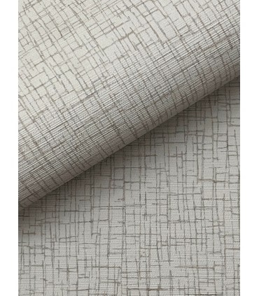 4207-5451 - Aden Taupe Linear Abstract High Performance Wallpaper by Warner