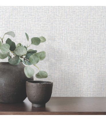 4207-5453 - Aden Sea Green Linear Abstract High Performance Wallpaper by Warner