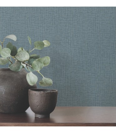 4207-5456 - Aden Blue Linear Abstract High Performance Wallpaper by Warner