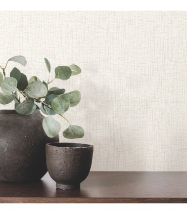 4195-5350 - Aden Ivory Linear Abstract 54" Width Wallpaper-High Performance