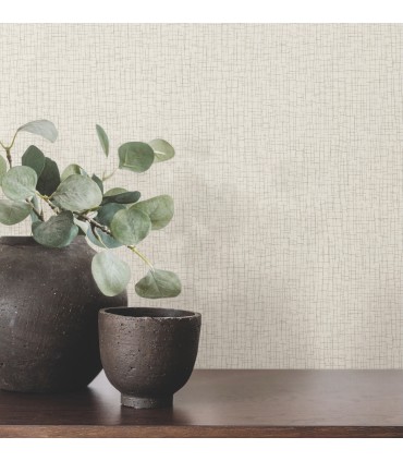 4195-5354 - Aden Beige Linear Abstract 54" Width Wallpaper-High Performance