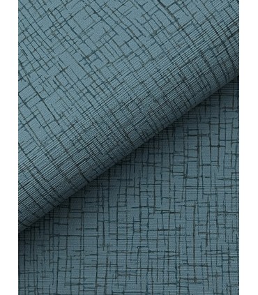 4195-5356 - Aden Blue Linear Abstract 54" Width Wallpaper-High Performance