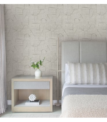 4195-5324 - Lyle Olive Abstract Geometric 54" Width Wallpaper-High Performance