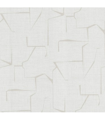 4195-5321 - Lyle Off White Abstract Geometric 54" Width Wallpaper-High Performance