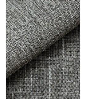 4195-5300 - Beau Dark Grey Faux Fabric  54" Width Wallpaper-High Performance