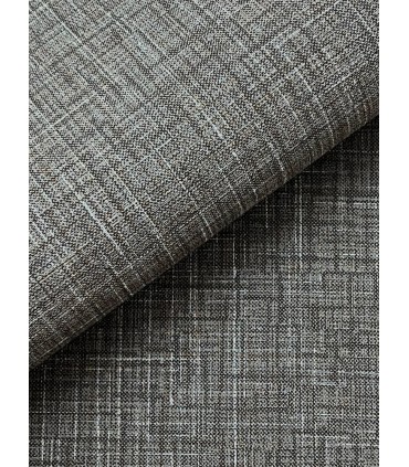 4195-5300 - Beau Dark Grey Faux Fabric  54" Width Wallpaper-High Performance