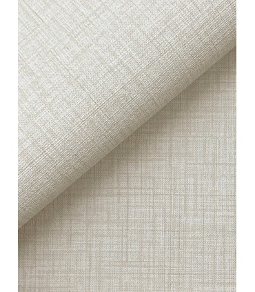 4195-5303 - Beau Beige Faux Fabric  54" Width Wallpaper-High Performance