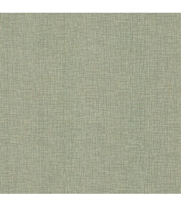 4195-5306 - Beau Green Faux Fabric  54" Width Wallpaper-High Performance