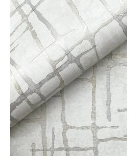 4195-5357 - Rian Grey Linear Abstract 50.5" Width Wallpaper-High Performance