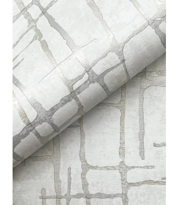 4195-5357 - Rian Grey Linear Abstract 50.5" Width Wallpaper-High Performance