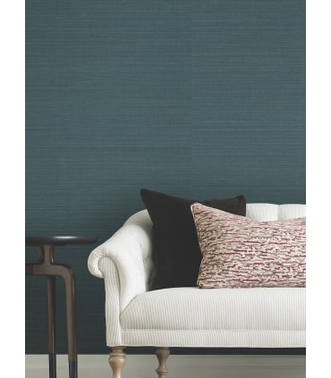 YGL7063 - Maguey Sisal Aegean Blue Wallpaper-Natural Palette Resource
