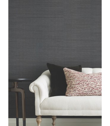GRL88410 - Maguey Sisal Charcoal Wallpaper-Natural Palette Resource
