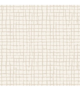 4177-27716 - Albin Beige Gridline Wallpaper-Drew and Jonathan