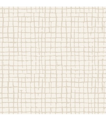 4177-27716 - Albin Beige Gridline Wallpaper-Drew and Jonathan