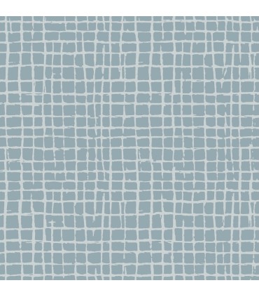 4177-27715 - Albin Sky Blue Gridline Wallpaper-Drew and Jonathan