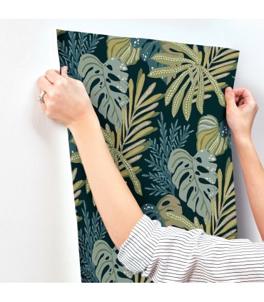 4177-27739 - Alocasia Green Tropical Foliage Wallpaper-Drew and Jonathan