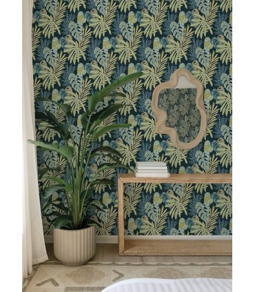 4177-27739 - Alocasia Green Tropical Foliage Wallpaper-Drew and Jonathan