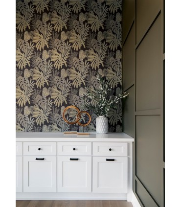 4177-27736 - Alocasia Neutral Tropical Foliage Wallpaper-Drew and Jonathan