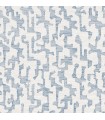 4177-27701 - Cipher Blue Geometric Faux Grasscloth Wallpaper-Drew and Jonathan