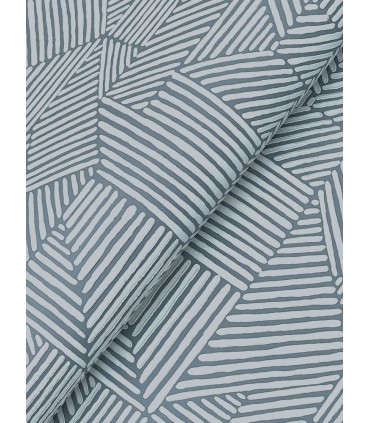 4177-83304 - Crescendo Blue Block Geometric Wallpaper-Drew and Jonathan