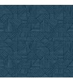 4177-83301 - Crescendo Dark Blue Block Geometric Wallpaper-Drew and Jonathan
