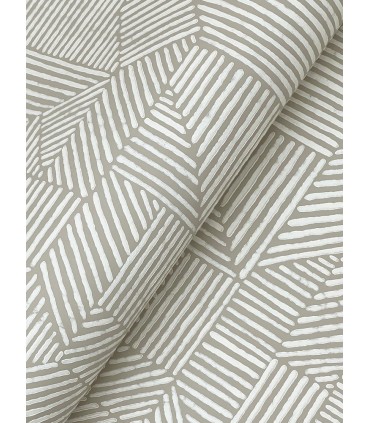 4177-83303 - Crescendo Light Grey Block Geometric Wallpaper-Drew and Jonathan
